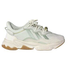 Adidas Wmns Ozweego in the "White Linen Green Gum" colorway US Women Size 7.5